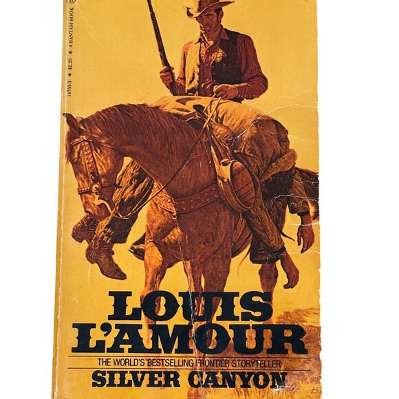 2 Louis L'Amour Books Paperback Western VTG Fiction Silver Canyon Lonely On The - Picture 4 of 6